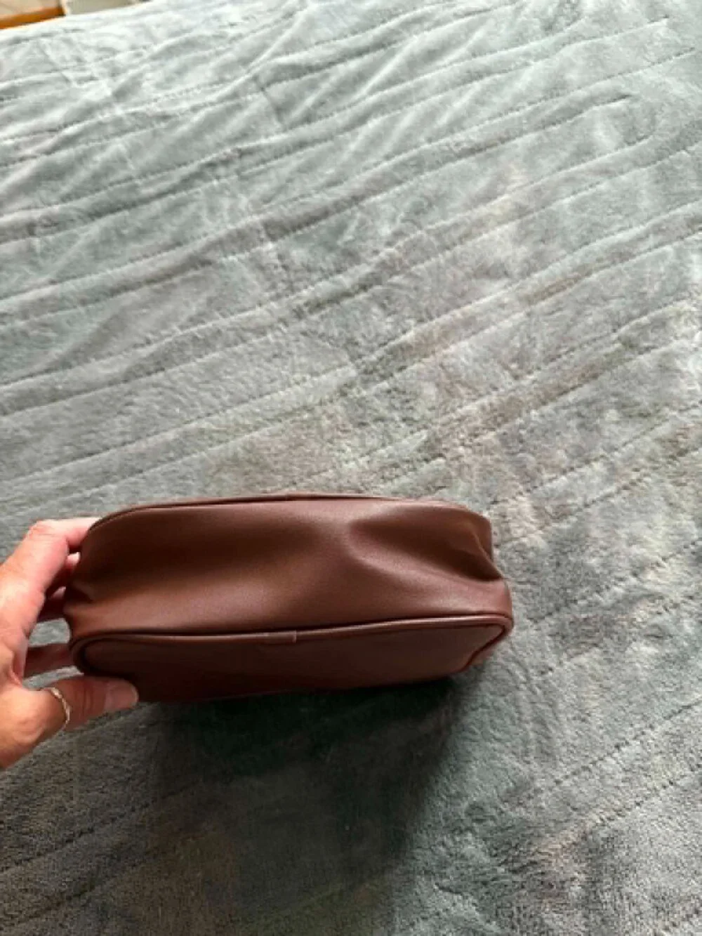 Amazon Brown Quilted Chevron Handbag